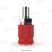 HI BETTER быстроразъемное соединение «мама», ёлочка 12мм (азия), красн. HB899-1/2